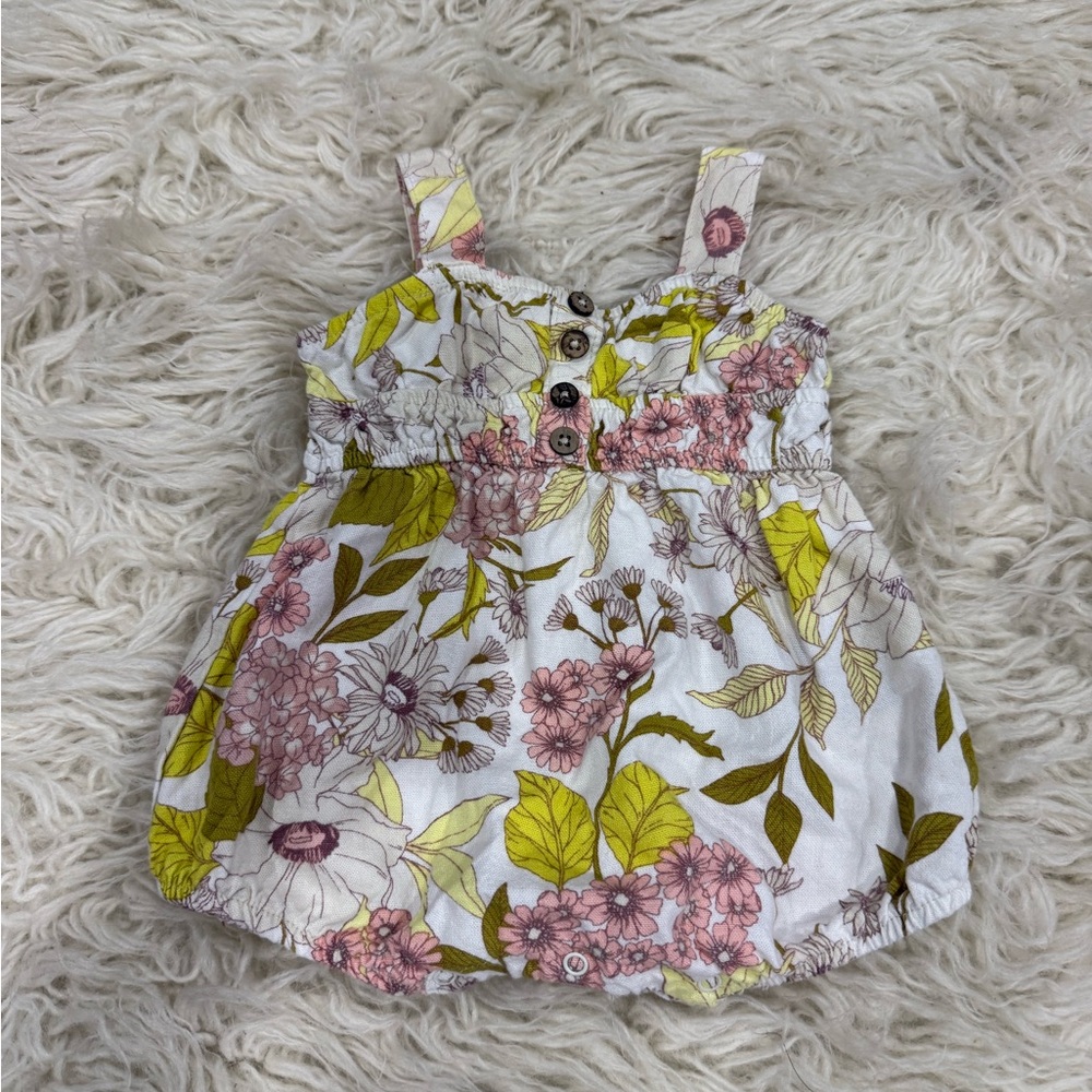 Volcom Floral Print Bubble Romper